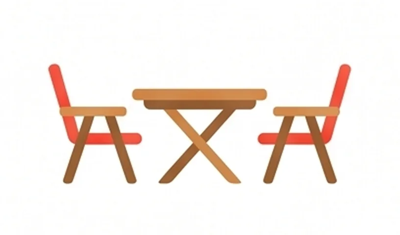 Juego de mesa y sillas